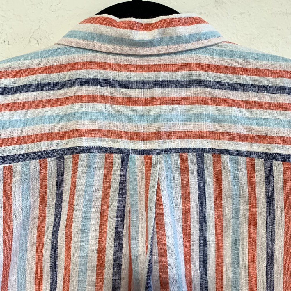 Banana Republic NWT Petite L Womens Dolman Sleeve Linen Blend Button Down Shirt - Picture 8 of 12